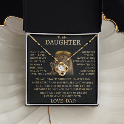 Gift for Daughter from Dad - A Beautiful Father-Daughter Necklace - gifts daughter