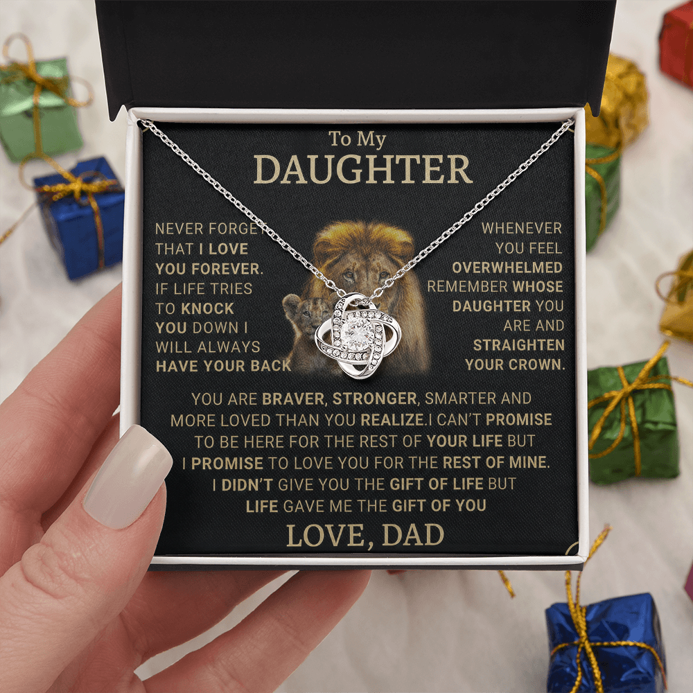 Gift for Daughter from Dad - A Beautiful Father-Daughter Necklace - gifts daughter