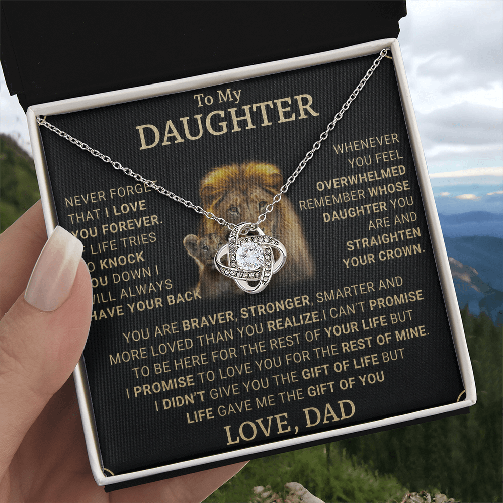 Gift for Daughter from Dad - A Beautiful Father-Daughter Necklace - gifts daughter