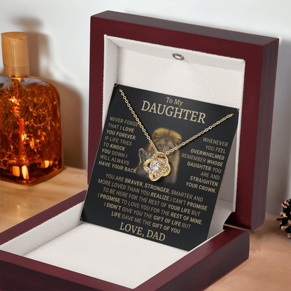 Gift for Daughter from Dad - A Beautiful Father-Daughter Necklace - gifts daughter