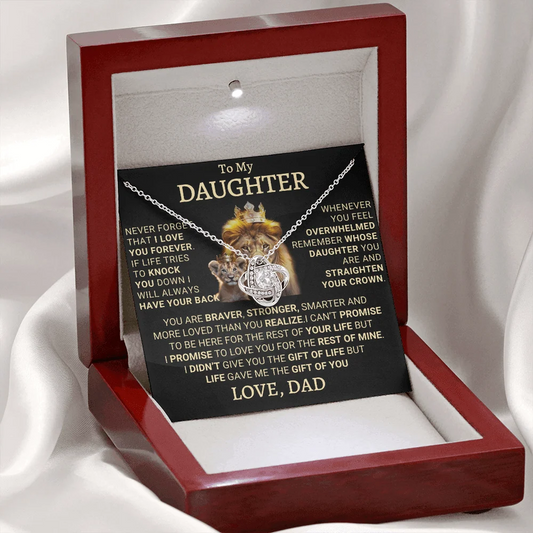 Gift for Daughter from Dad - A Beautiful Father-Daughter Necklace - gifts daughter